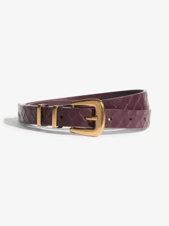 Snake Print, Burgandy and Black - Friends Like These Belts 3 Pack