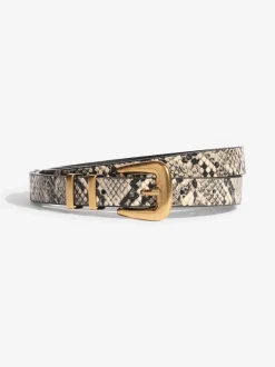 Snake Print, Burgandy and Black - Friends Like These Belts 3 Pack