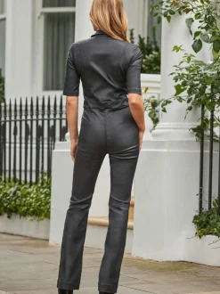 Sosandar - gecoate denim jumpsuit