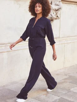 Sosandar Drawstring Waist Jumpsuit