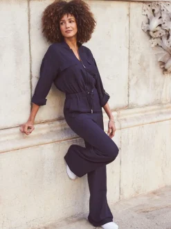 Sosandar Drawstring Waist Jumpsuit