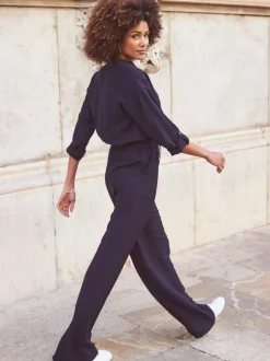 Sosandar Drawstring Waist Jumpsuit