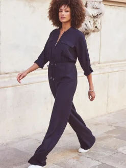Sosandar Drawstring Waist Jumpsuit