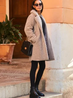 Sosandar Super Cosy Borg Coat