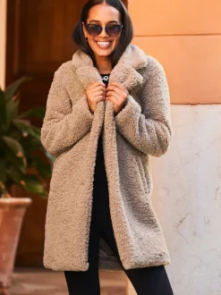 Sosandar Super Cosy Borg Coat