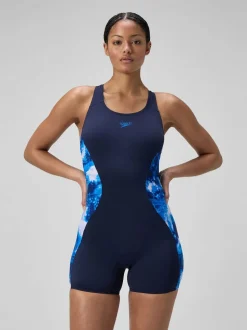 Speedo badpak met digitale print en pijpen