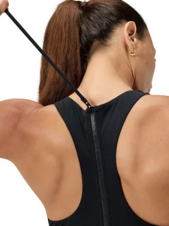 Speedo Racer-badpak met rits en ingebouwde zwembeha