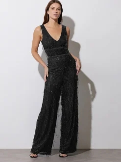 Star by Julien MacDonald Tassel Sequin Jumpsuit