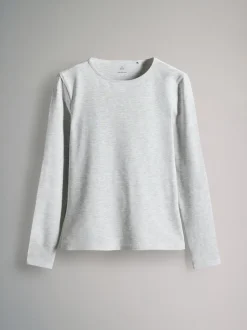Strepen/Zwart/Grijs/Wit - The Set - 7 T-shirts met lange mouwen en ronde hals