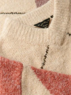 Superdry Oversized Argyle V-Neck Jumper