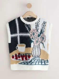 Tafereel op tafel - Gebreide tanktop