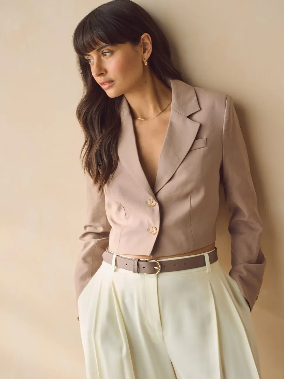 Taupe bruin - Standaard leren riem