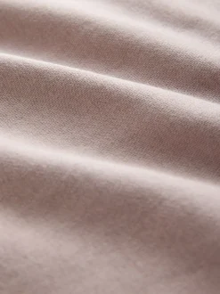 Taupe bruin - The Set Half Zip Funnel Neck Sweatshirt and Wide Leg Jogger Set