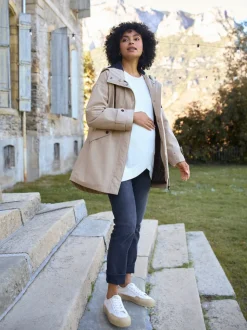 Taupe-grijs - Seraphine 3-In-1 Maternity & Babywearing Raincoat
