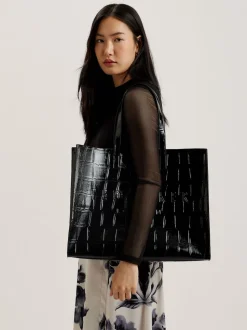 Ted Baker grote Allicon-tas met krokodilleneffect