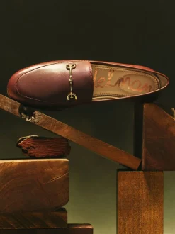 Terazzo Bruin - Sam Edelman Loraine leren instappers