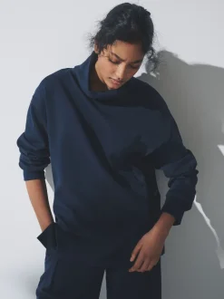 The Set 2 Pack Cowl Neck Long Sleeve Sweat Tops