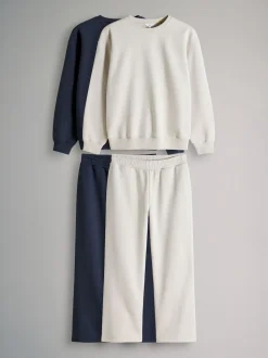 The Set 4 Pack Crew Neck Sweat and Wide Leg Joggers