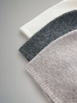 The Set 3 Pack Fine Knit Beanie
