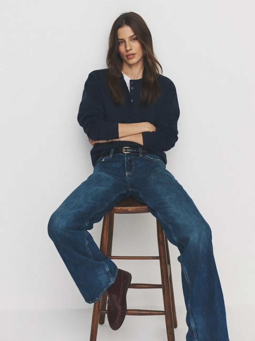 The Set 2 Pack Henley Sweatshirts