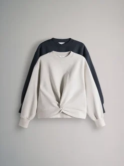 The Set 2 Pack Knot Front Sweatshirt