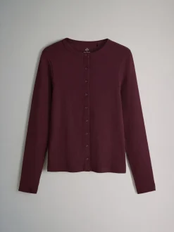 The Set 3 Pack Long Sleeve Button Through Rib T-Shirt