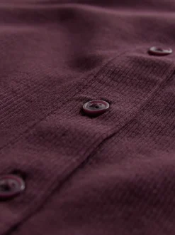 The Set 3 Pack Long Sleeve Button Through Rib T-Shirt