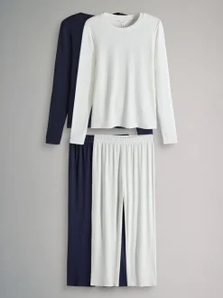 The Set 2 Pack Pointelle Pyjamas