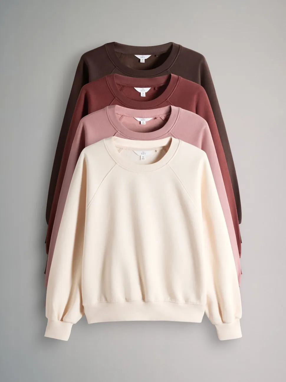 The Set 4 Pack Raglan Sweat Tops
