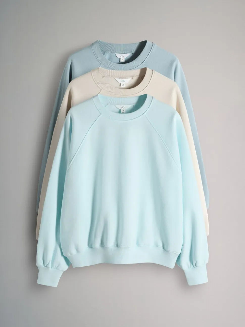 The Set 3 Pack Raglan Sweat Tops