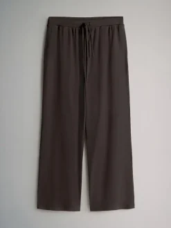 The Set 2 Pack Ribbed Jersey Wide Leg Trouser