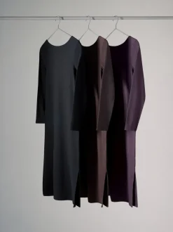 The Set 3 Pack Scoop Back Ribbed Bodycon Dress