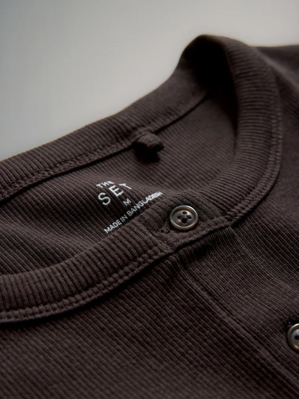 The Set 3 Pack Short Sleeve Button Through Rib T-Shirts