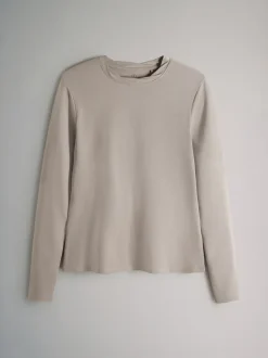 The Set 3 Pack Twist Neck Long Sleeve T-Shirts