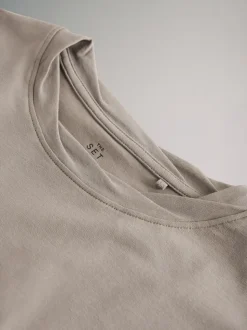 The Set 3 Pack Twist Neck Long Sleeve T-Shirts