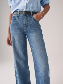 The Set 2 Pack wijde pijpen jeans met omgeslagen zoom