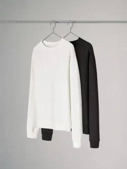The Set set van 2 sweatshirts met ronde hals