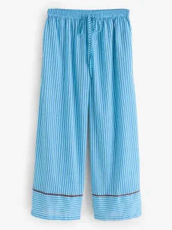 Their Nibs Skinny Stripe Cotton Voile Oversized Long Pyjamas Set