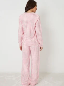 Threadbare Check Long Sleeve Pyjamas Set