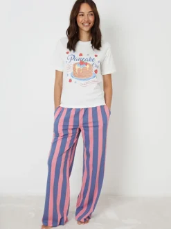 Threadbare Graphic Print Short Sleeve Pyjamas Set