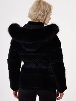 Threadbare High Shine Belted Parka Ski Jacket