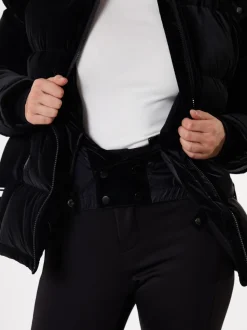 Threadbare High Shine Belted Parka Ski Jacket