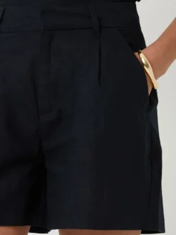 Threadbare linnenmix getailleerde shorts