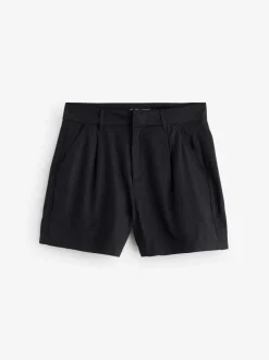 Threadbare linnenmix getailleerde shorts