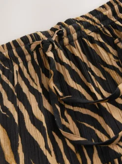 Tijgerprint - Maxirok met getailleerde taille