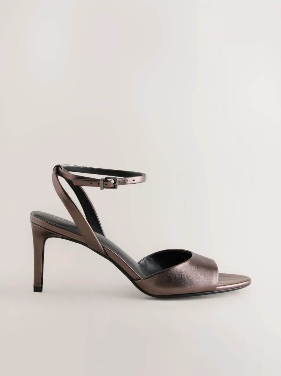 Tin - Premium leren sandalen met peeptoe en hak
