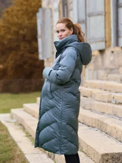 Tingrijs - Seraphine Lange 3-In-1 Zwangerschaps- en Draagjas Puffa Coat