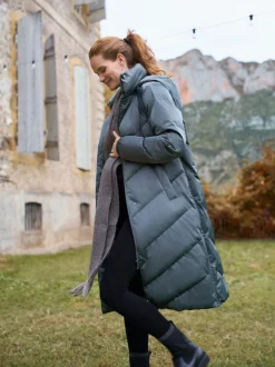 Tingrijs - Seraphine Lange 3-In-1 Zwangerschaps- en Draagjas Puffa Coat