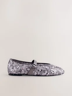 Tinkleurig met lovertjes - Mary Jane-schoenen met versierde pailletten van Forever Comfort®