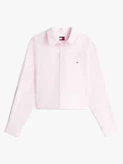 Tommy Jeans Relaxed Fit Cropped Poplin Shirt